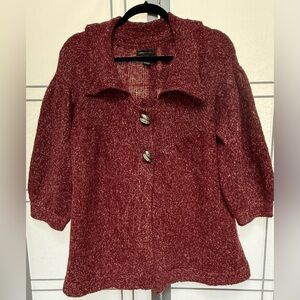 BCBGMaxAzria Burgundy Knit Sweater